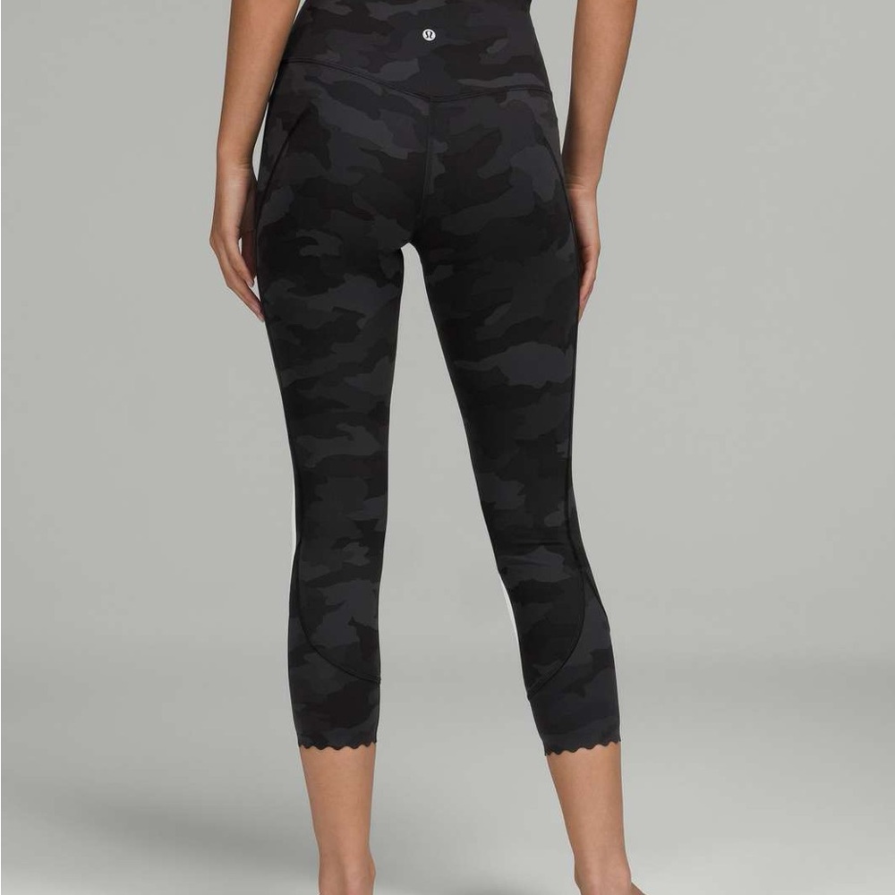 Lululemon Align Camo Tights Scalloped hem